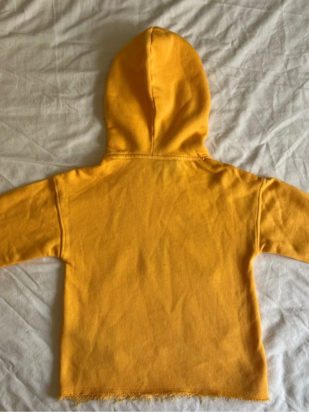 Kids Yellow Hoodie Top with Snoopy Graphic size 5 NWOT